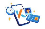 Onboarding in minutes with only your ID and a selfie